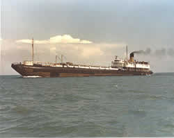 The S.S. Meteor Steaming away...